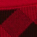 Bright Vermillion Buffalo Check Print