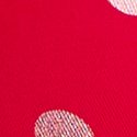 Bright Vermillion & Pink Dot Print