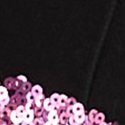 Чёрный с розовым огнём и блёстками (Pure Black And Pink Fire Sequins)