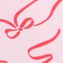 Кокосовый розовый с принтом «бантики» (Coconut Pink Bow Print)