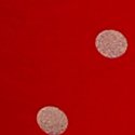 Bright Vermilion with Pink Dot Print