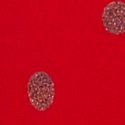 Bright Vermilion with Pink Dot Print