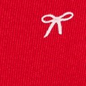 Яркий вермильон, бантик с принтом P (Bright Vermilion Bow P Print)